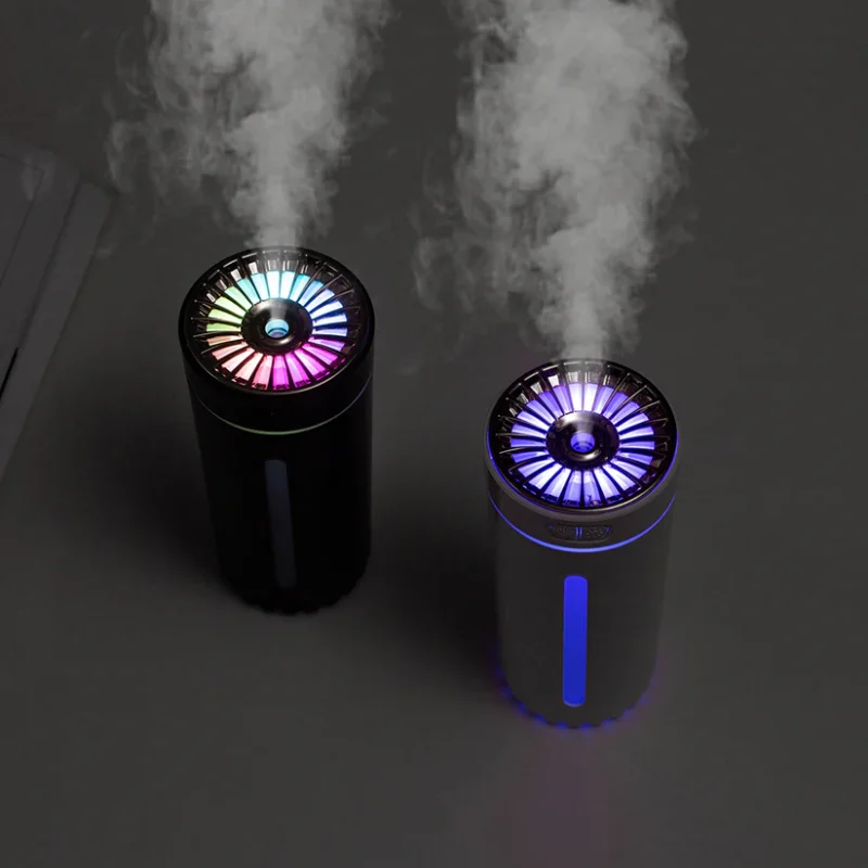 Car Air Humidifier With Gradient Atmosphere Night Light - Image 2