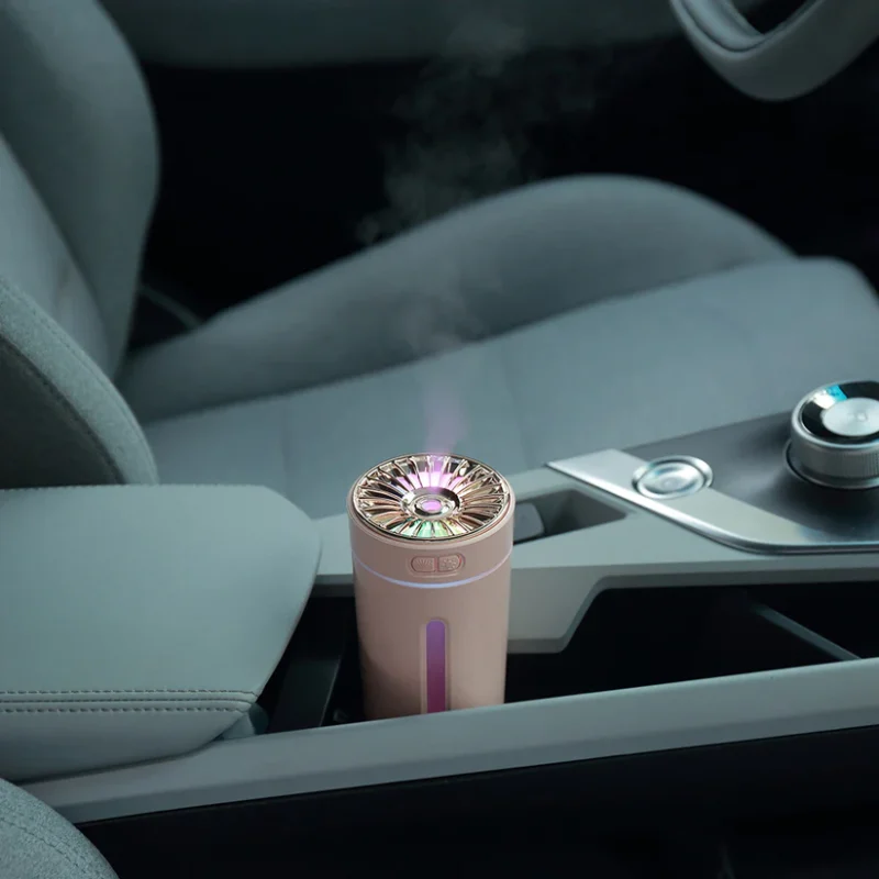 Car Air Humidifier With Gradient Atmosphere Night Light - Image 3