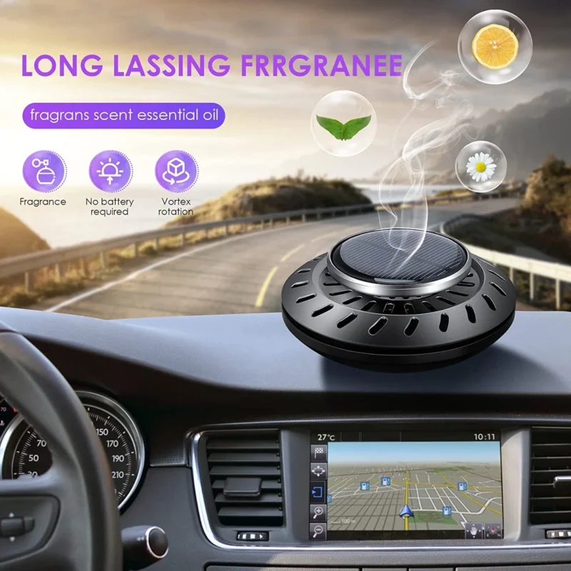 UFO Car Solar Air Freshener - Image 2
