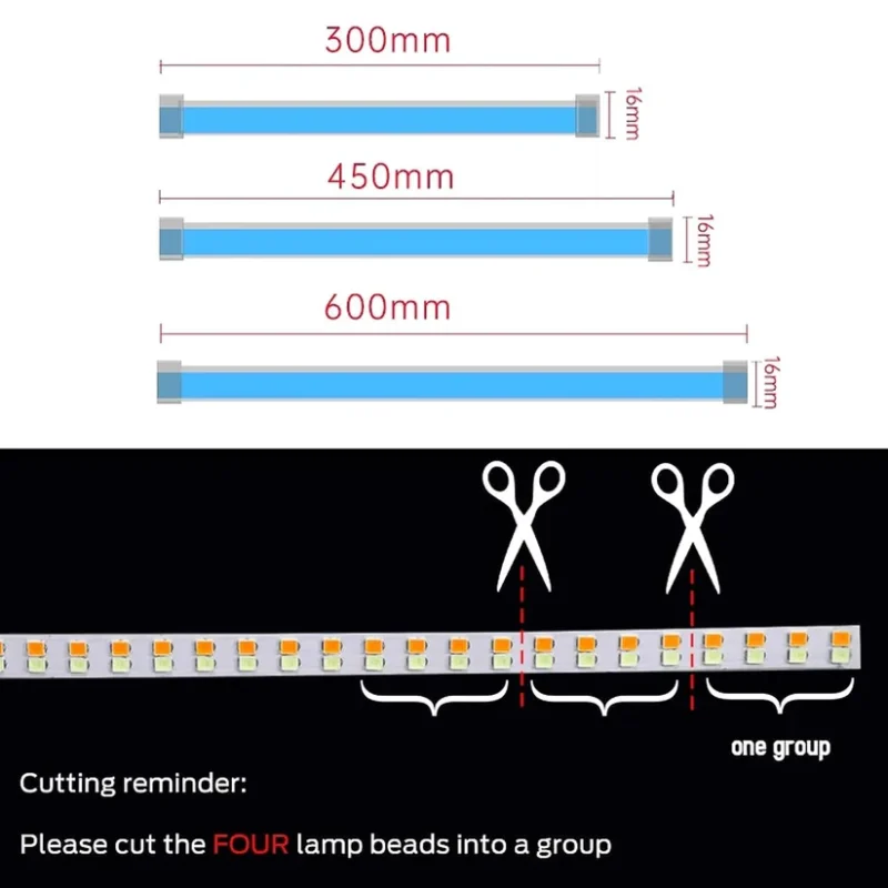 Car Led Headlight Strips DRL Turn Signal Light Strips 2 pcs - Image 3