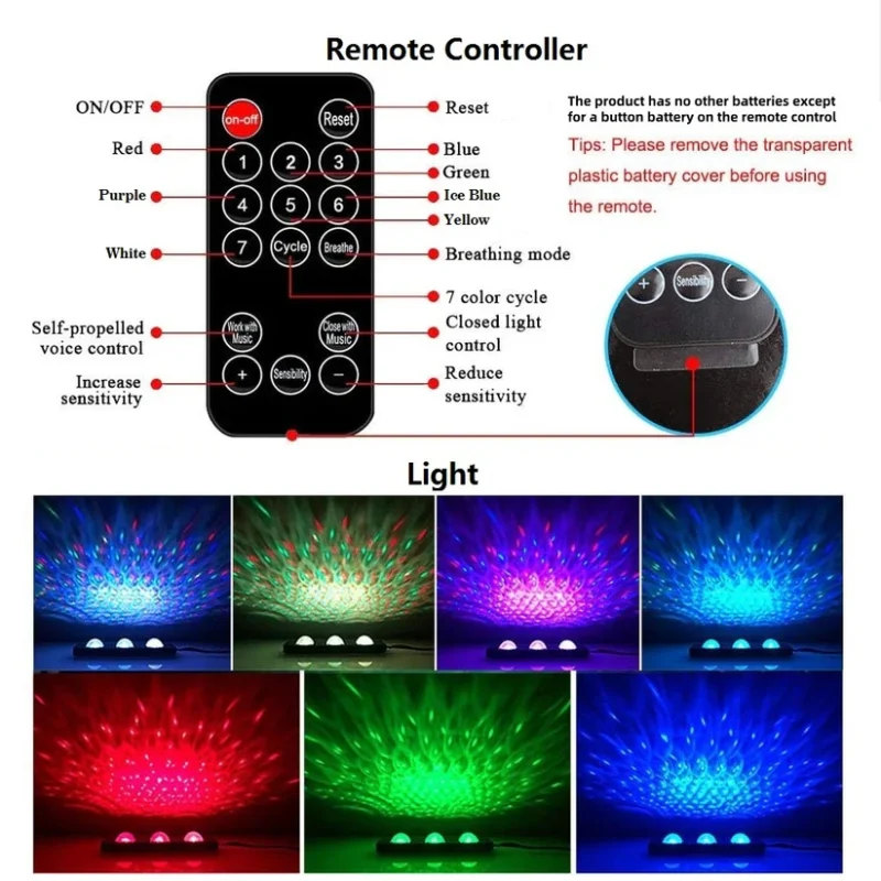 Car Interior Multi-color Atmosphere Lights In Pedal Area - Image 7