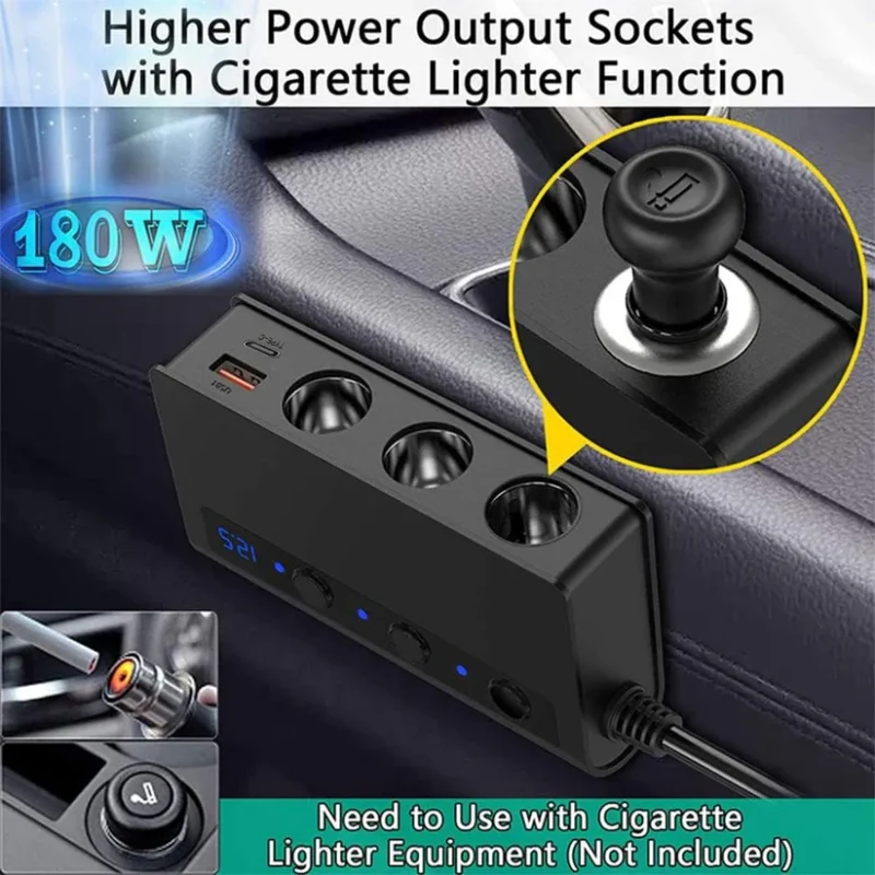 Car Fast Charger Cigarette Lighter Adapter - Image 7