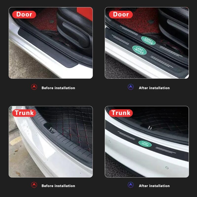 Car Door Sill Carbon Fiber Protection Strip - Image 5