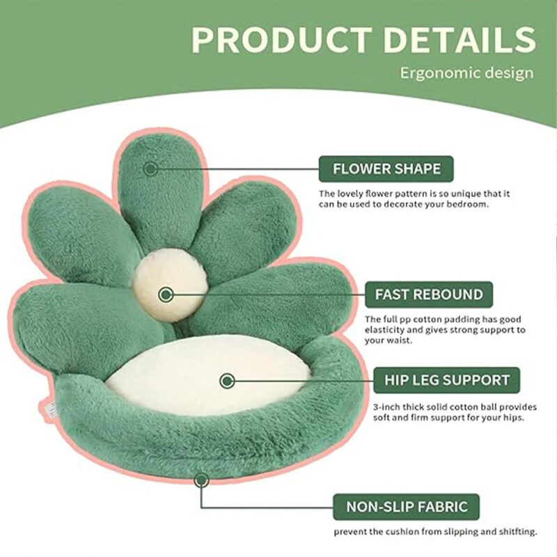 Plush Flower Cushion - Image 6