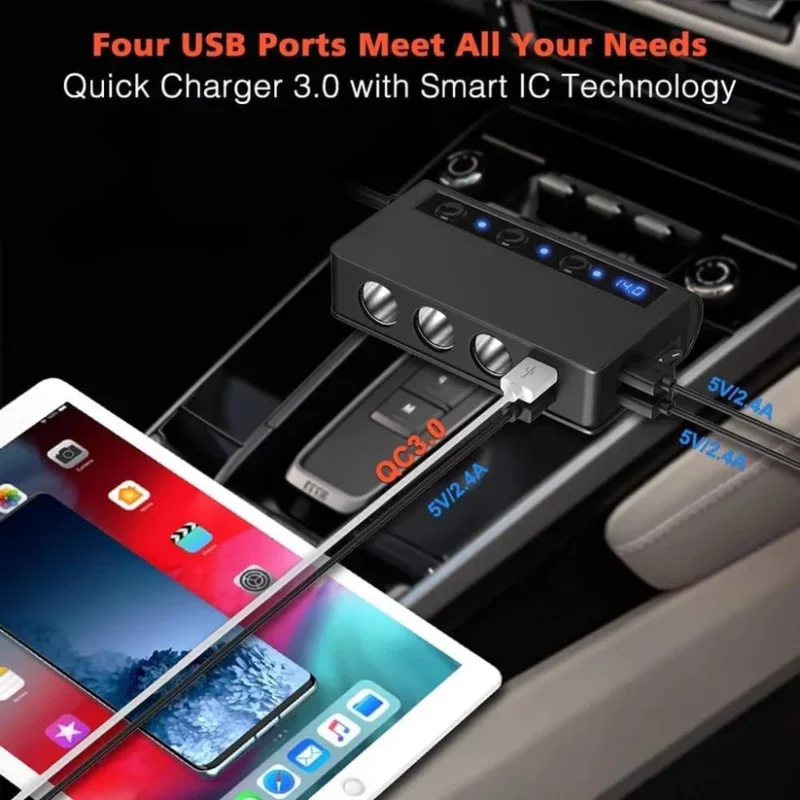 Car Fast Charger Cigarette Lighter Adapter - Image 2