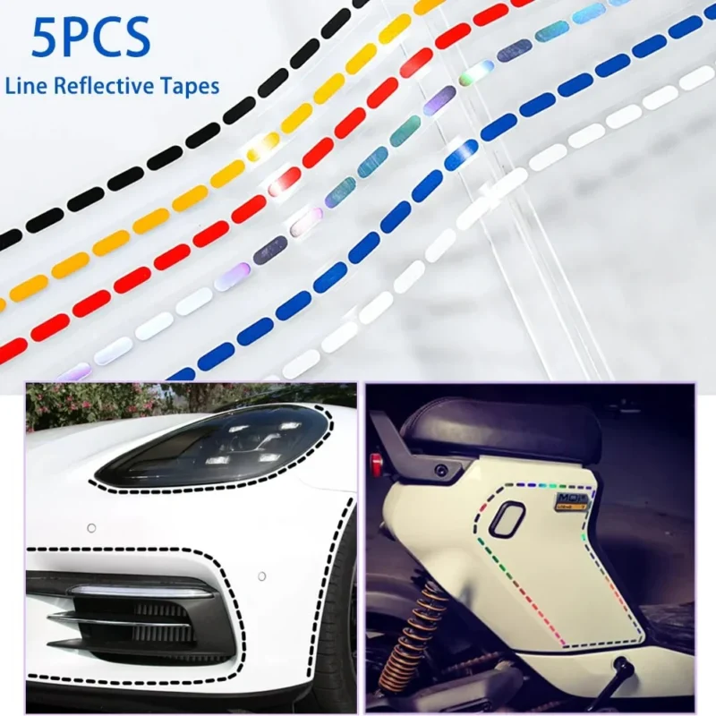 Car DIY Reflective Strip Set (5pcs) - Image 7
