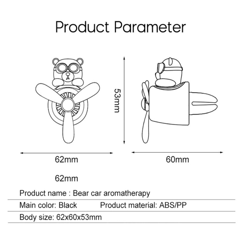 Bear Pilot Car Air Freshener - Image 13
