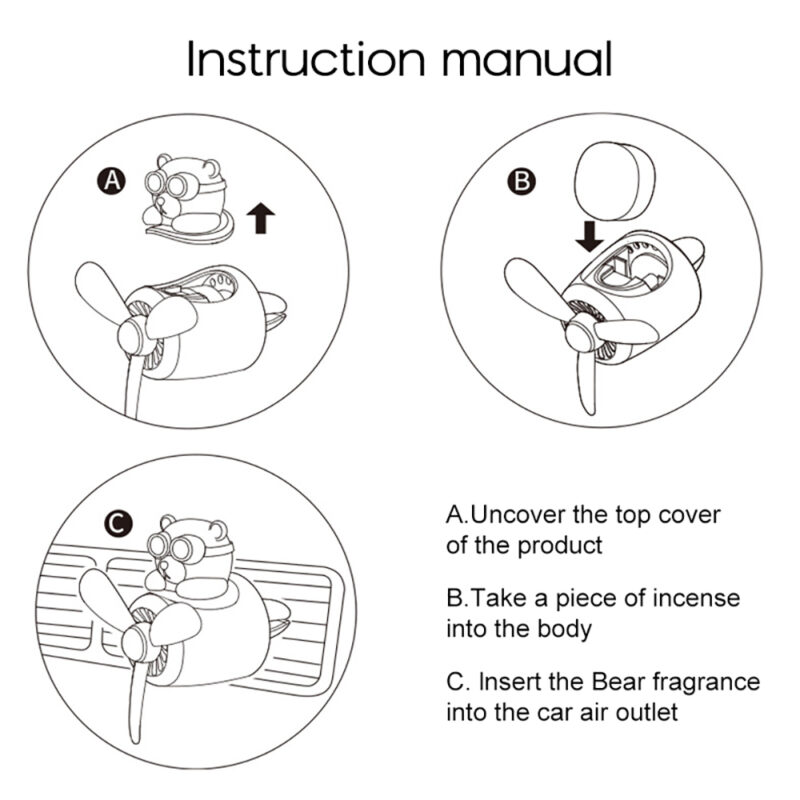 Bear Pilot Car Air Freshener - Image 14