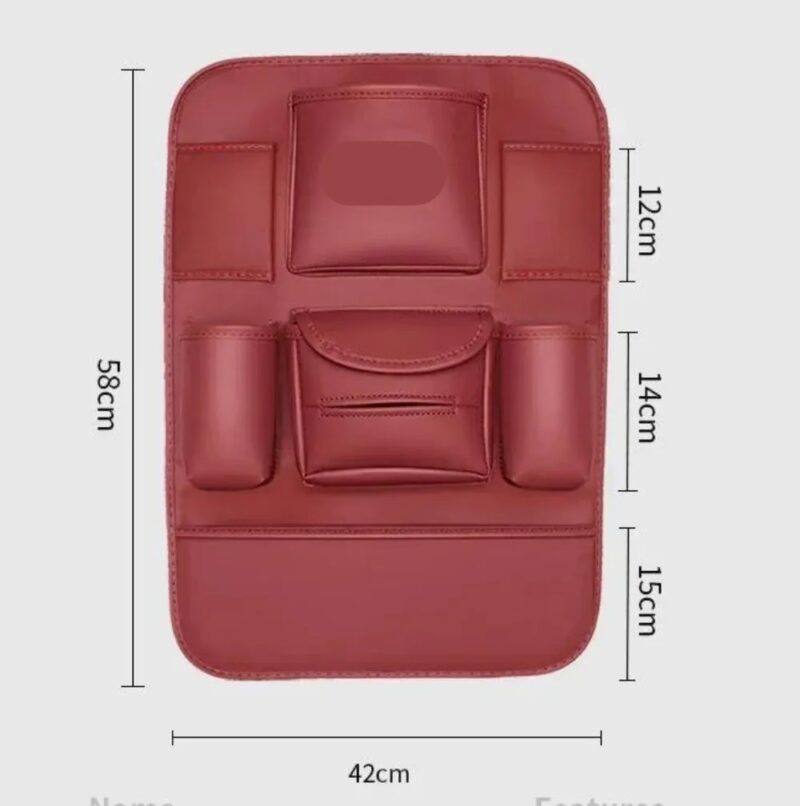 Leather Car Seat Seat Back Bag Storage Box Anti-kick Pad Interior Accessories - Image 10