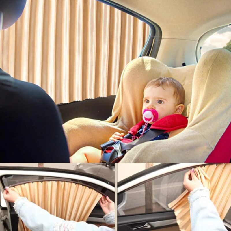 Magnetic Car Sunshade Curtain - Image 2