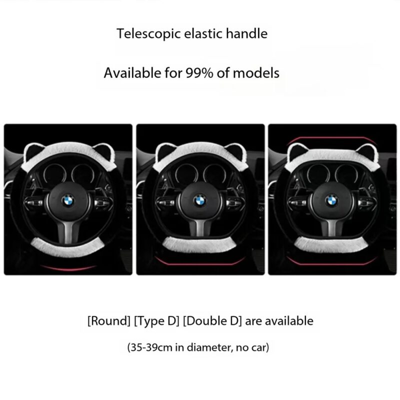 Plush Winter - Use Steering Wheel Cover - Image 2
