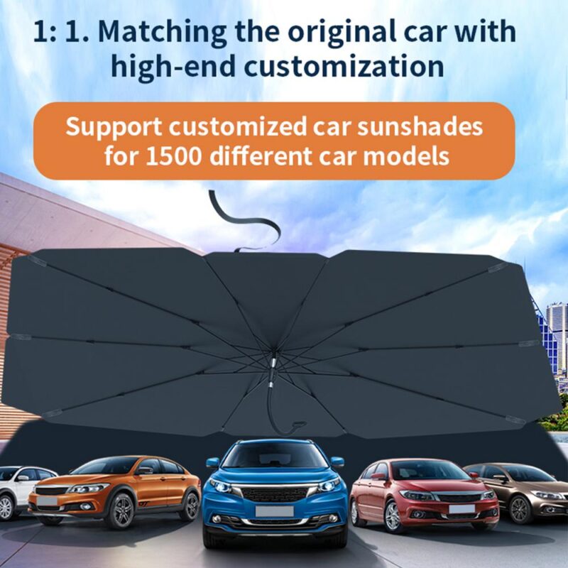 Retractable car sunshade umbrella - Image 9