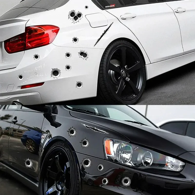 3D Bullet Hole Car Sticker - Image 2