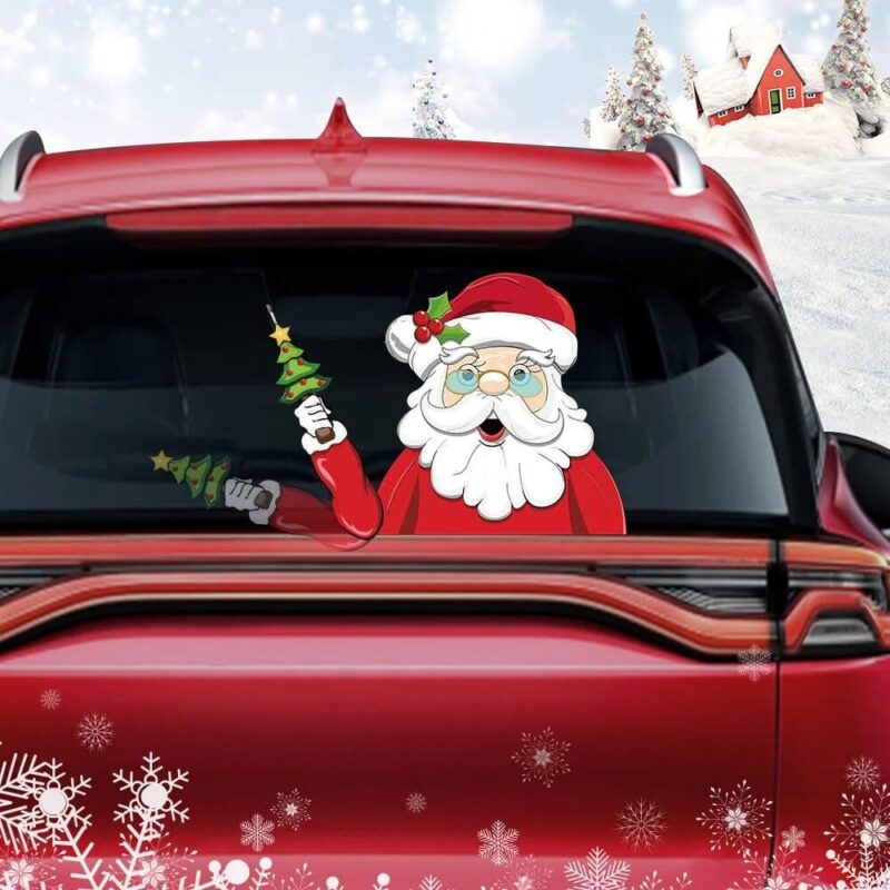 Christmas Waving Car Wiper 3D Stickers - Image 4