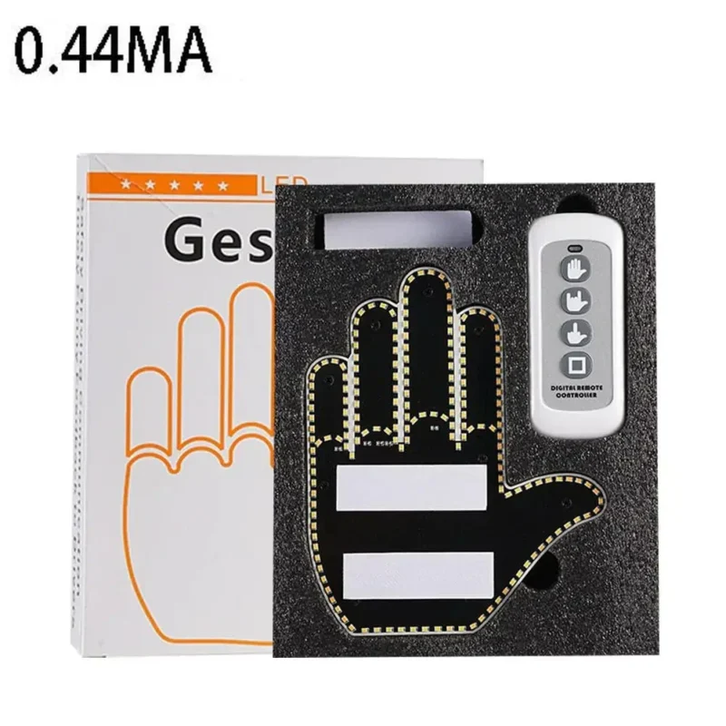 Middle Finger LED Car Light with Remote - Image 5