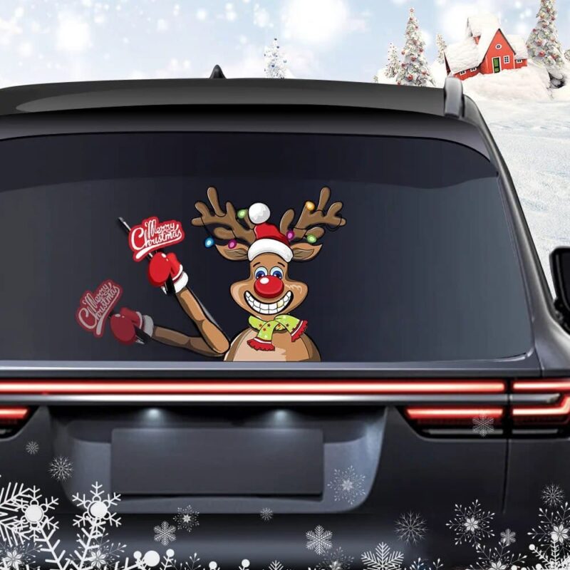 Christmas Waving Car Wiper 3D Stickers - Image 5