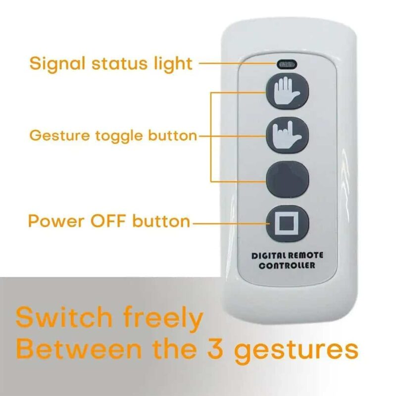 Middle Finger LED Car Light with Remote - Image 6