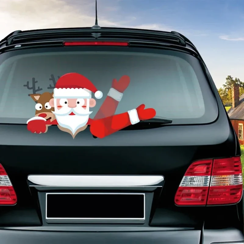 Christmas Waving Car Wiper 3D Stickers - Image 9