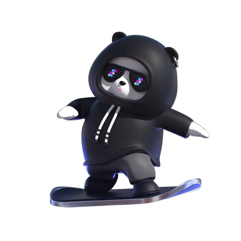 Dashboard Sliding Skateboard Bear Car Ornaments - Image 5